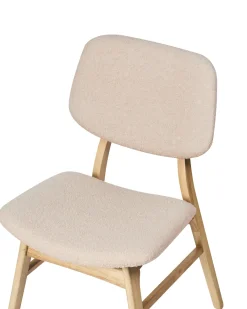 Set di 2 sedie da pranzo ELAINE Bouclé Marrone chiaro/Beige
