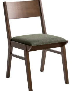 Set di 2 sedie da pranzo ENOLA Legno Verde scuro/Marrone