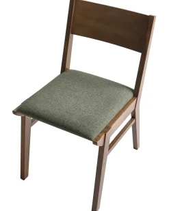 Set di 2 sedie da pranzo ENOLA Legno Verde scuro/Marrone
