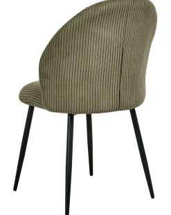 Set di 2 sedie da pranzo ELOY Velluto a coste Verde scuro