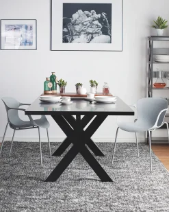 Set di 2 sedie da pranzo ELBERT Grigio chiaro