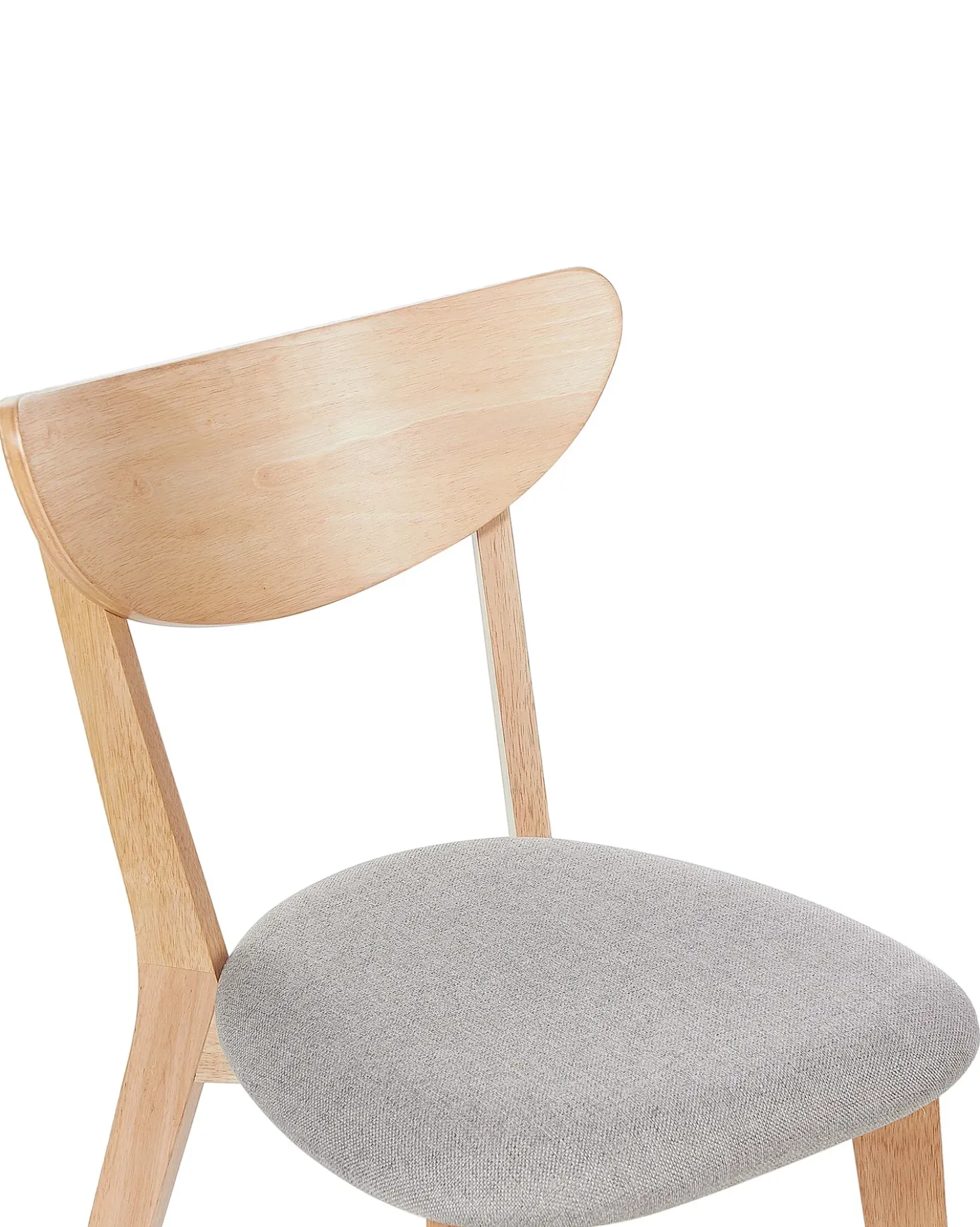 Set di 2 sedie da pranzo ERIE Legno Marrone chiaro/Grigio