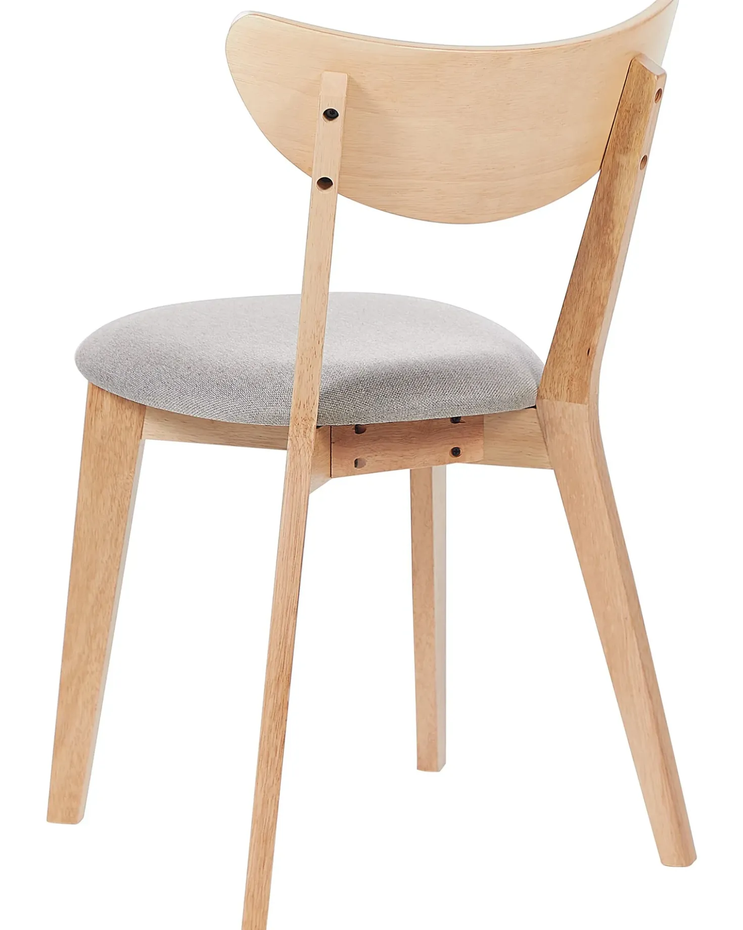 Set di 2 sedie da pranzo ERIE Legno Marrone chiaro/Grigio