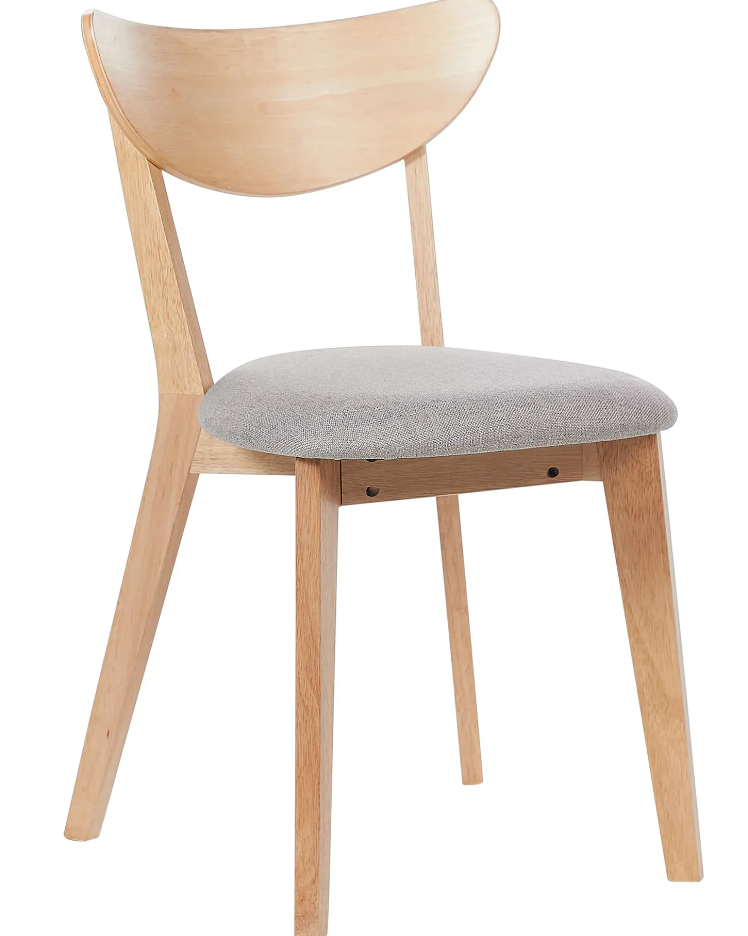 Set di 2 sedie da pranzo ERIE Legno Marrone chiaro/Grigio