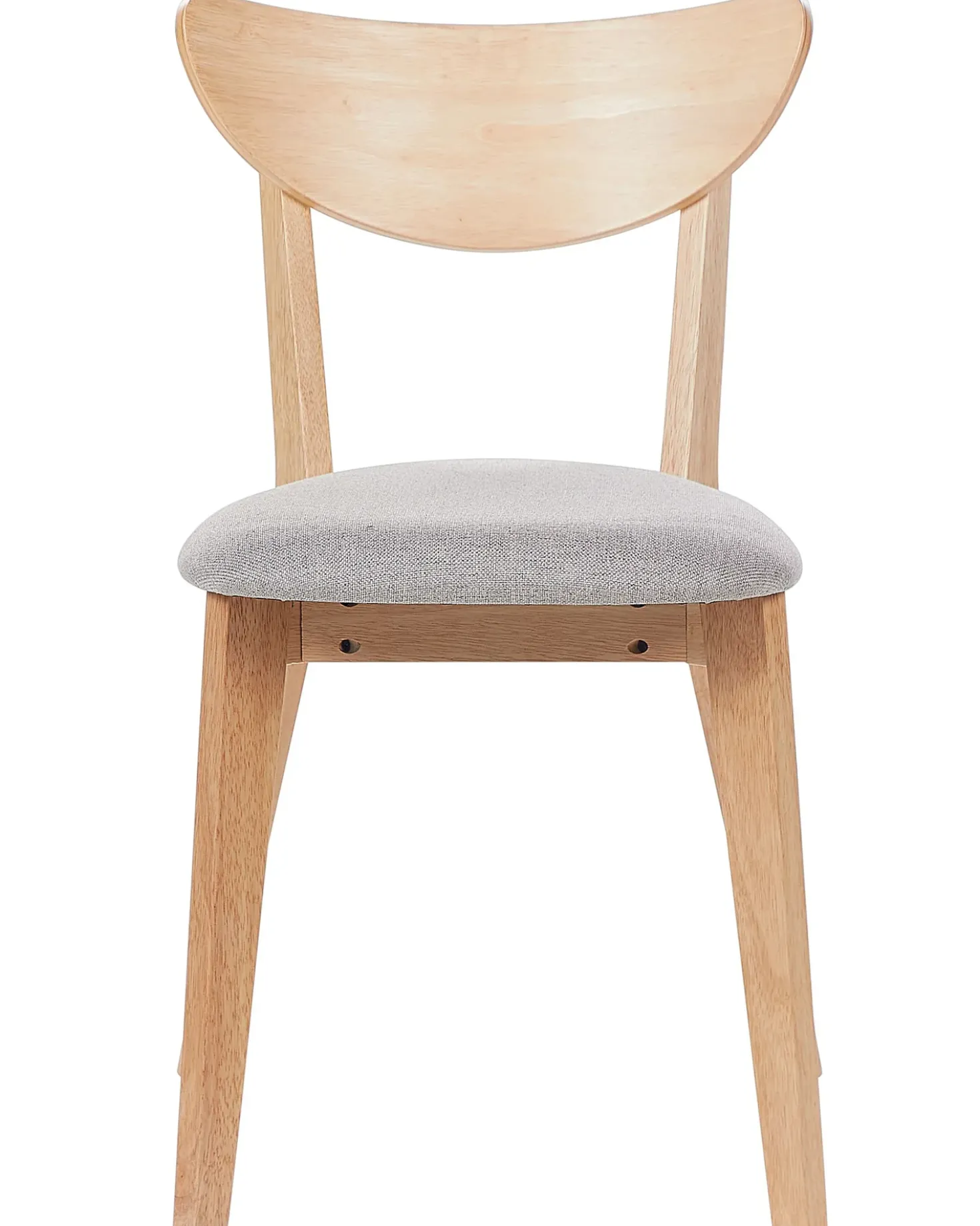 Set di 2 sedie da pranzo ERIE Legno Marrone chiaro/Grigio