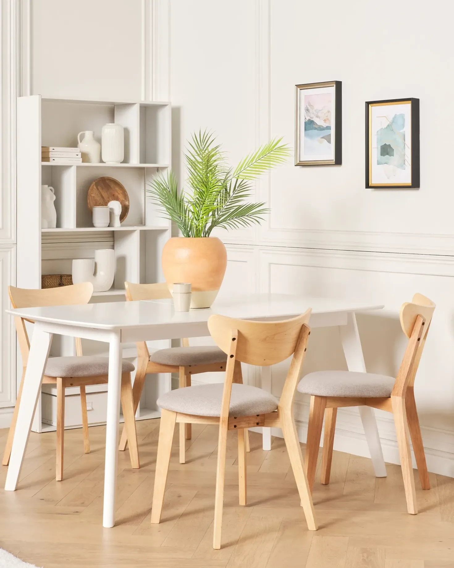 Set di 2 sedie da pranzo ERIE Legno Marrone chiaro/Grigio