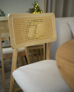 Set di 2 sedie da pranzo EMBAR Legno Marrone chiaro
