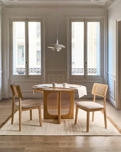 Set di 2 sedie da pranzo EMBAR Legno Marrone chiaro