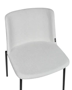 Set di 2 sedie da pranzo ESBON Tessuto Grigio chiaro