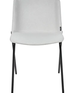 Set di 2 sedie da pranzo ESBON Tessuto Grigio chiaro