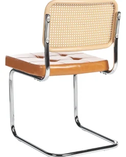 Set di 2 sedie da pranzo ETHETE Pelle sintetica Marrone dorato