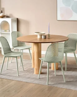 Set di 4 sedie da pranzo EMORY Verde chiaro