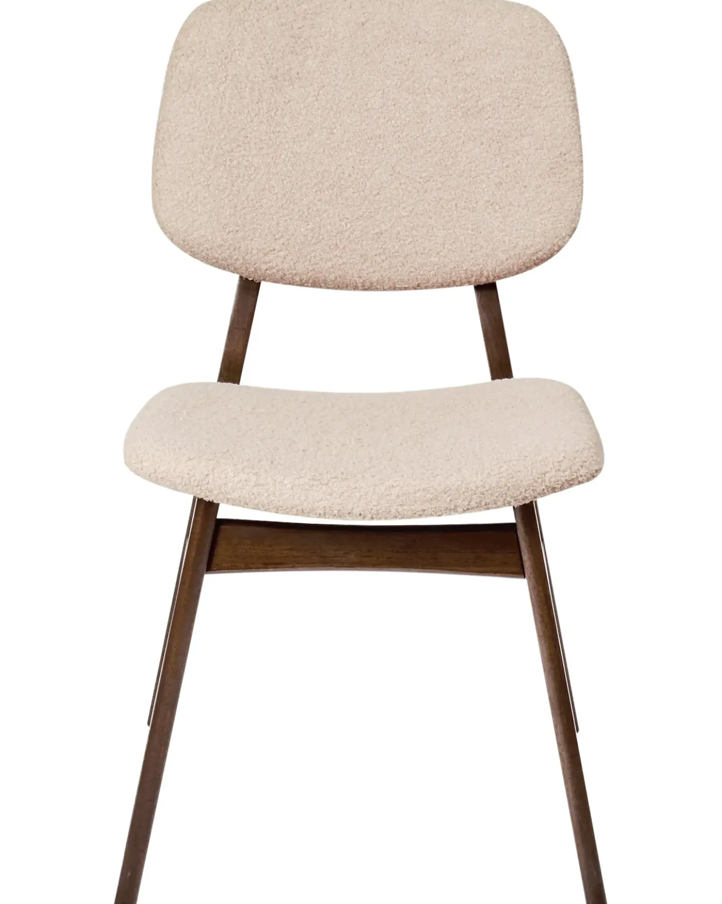 Set di 2 sedie da pranzo ELAINE Bouclé Marrone scuro/Beige