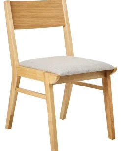 Set di 2 sedie da pranzo ENOLA Legno Marrone chiaro/Grigio chiaro
