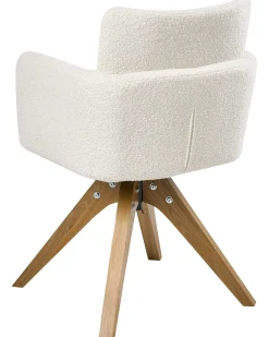Set di 2 sedie da pranzo EVELYN Bouclé Bianco sporco