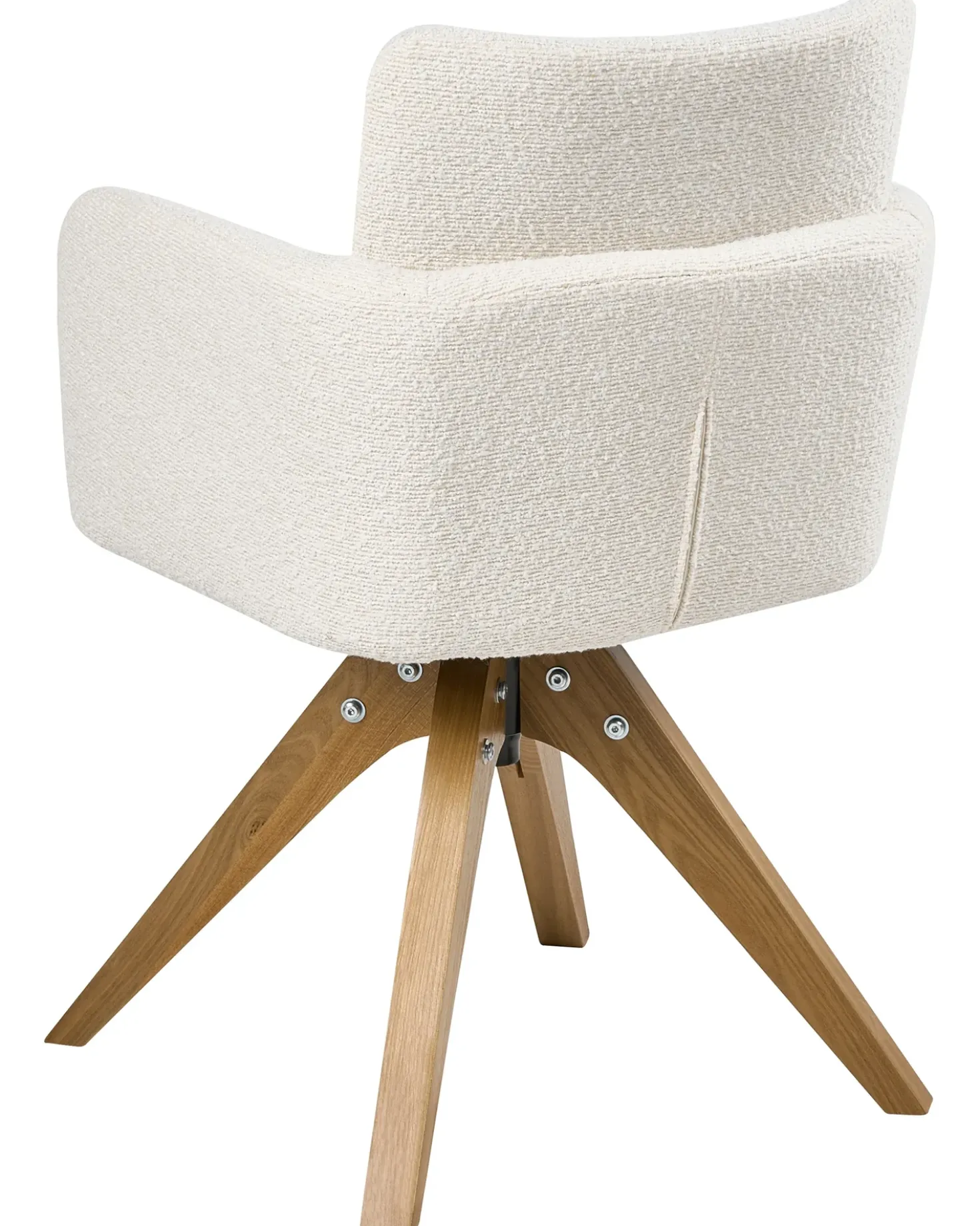 Set di 2 sedie da pranzo EVELYN Bouclé Bianco sporco