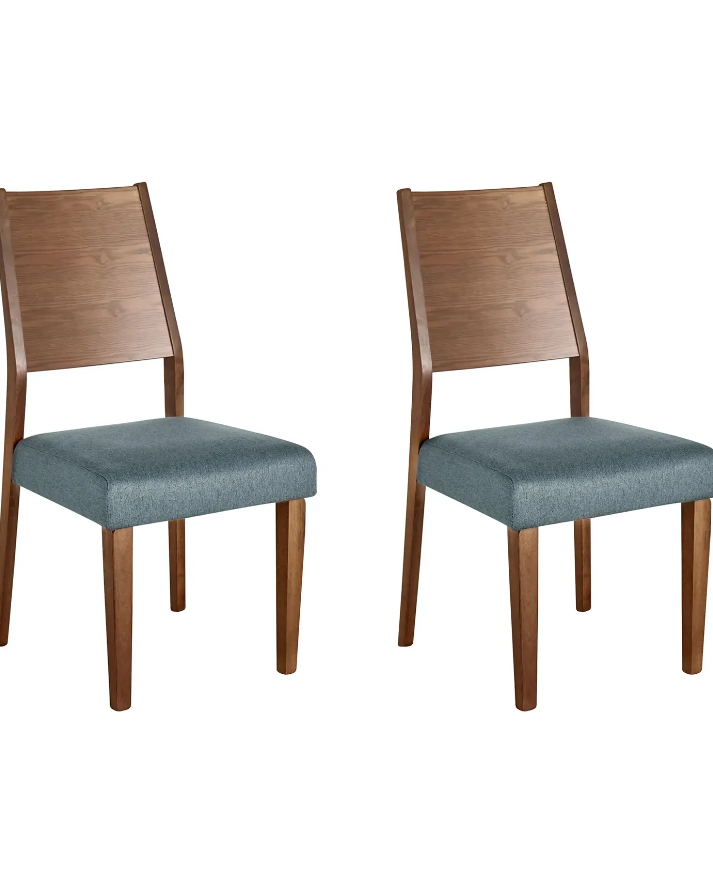 Set di 2 sedie da pranzo ELMIRA Legno Grigio