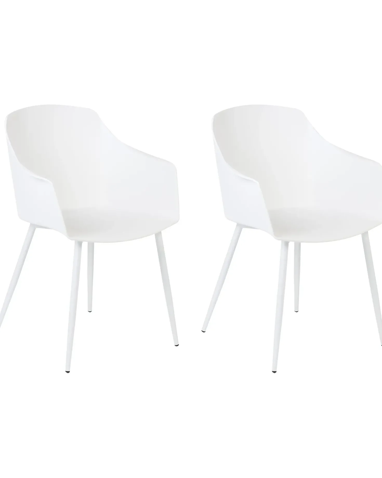 Set di 2 sedie da pranzo FONDA Bianco