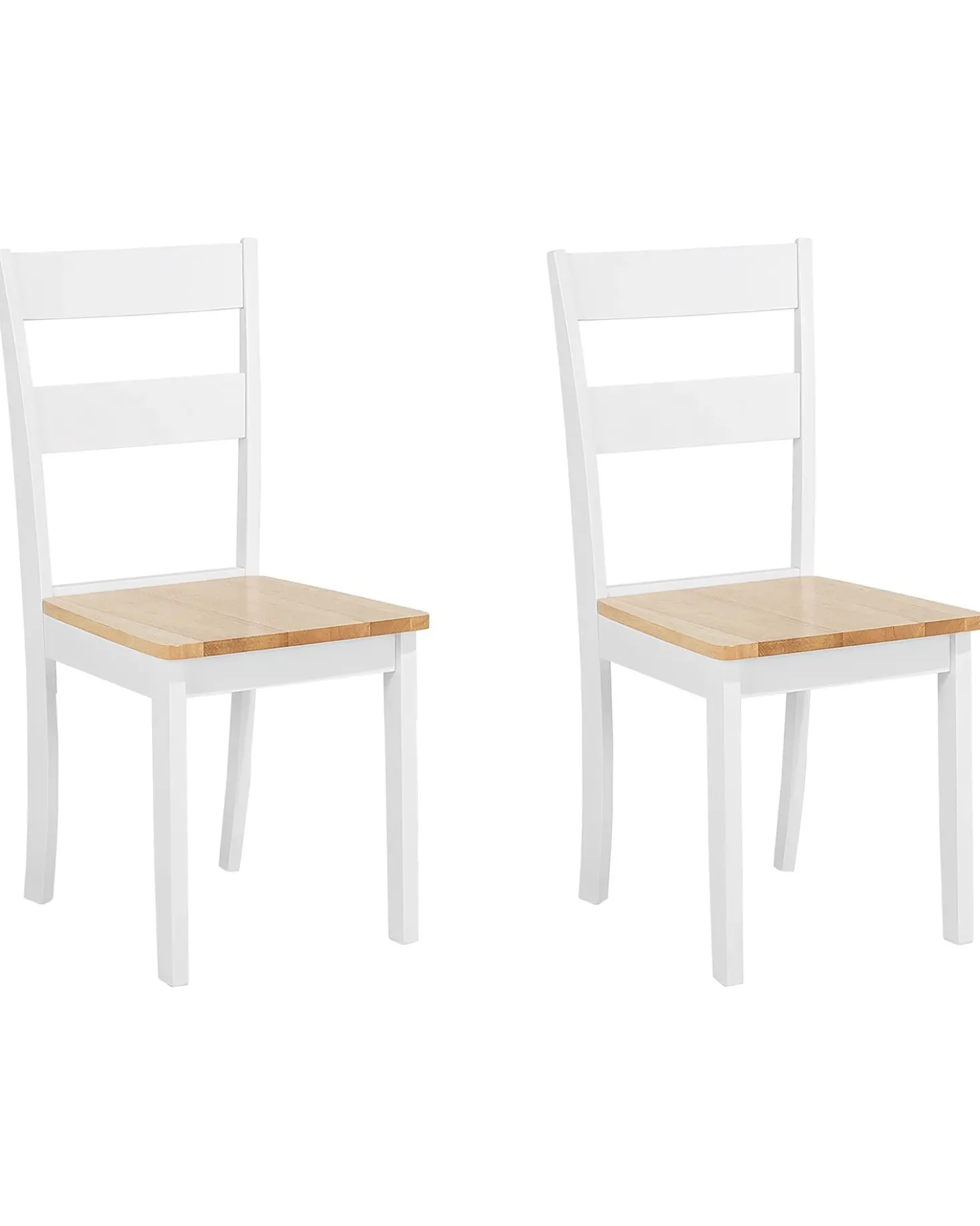 Set di 2 sedie da pranzo GEORGIA Legno Bianco