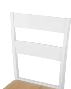 Set di 2 sedie da pranzo GEORGIA Legno Bianco