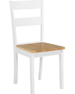Set di 2 sedie da pranzo GEORGIA Legno Bianco