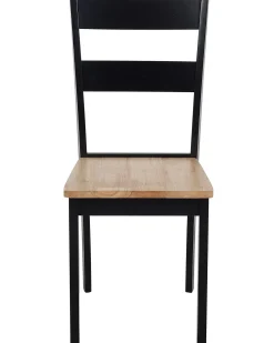 Set di 2 sedie da pranzo GEORGIA Legno Nero