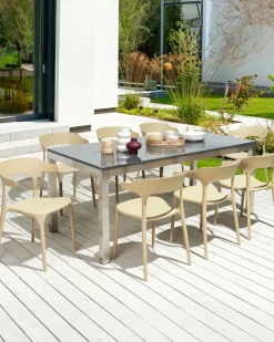 Set di 8 sedie da pranzo GUBBIO Beige sabbia