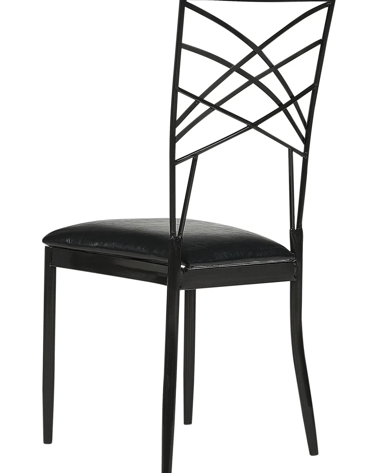 Set di 2 sedie da pranzo GIRARD Metallo Nero