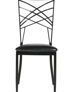 Set di 2 sedie da pranzo GIRARD Metallo Nero