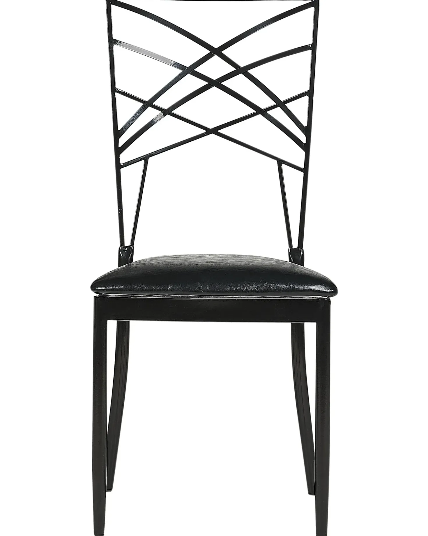 Set di 2 sedie da pranzo GIRARD Metallo Nero