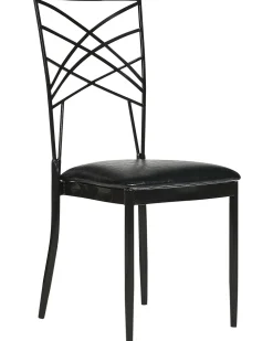 Set di 2 sedie da pranzo GIRARD Metallo Nero