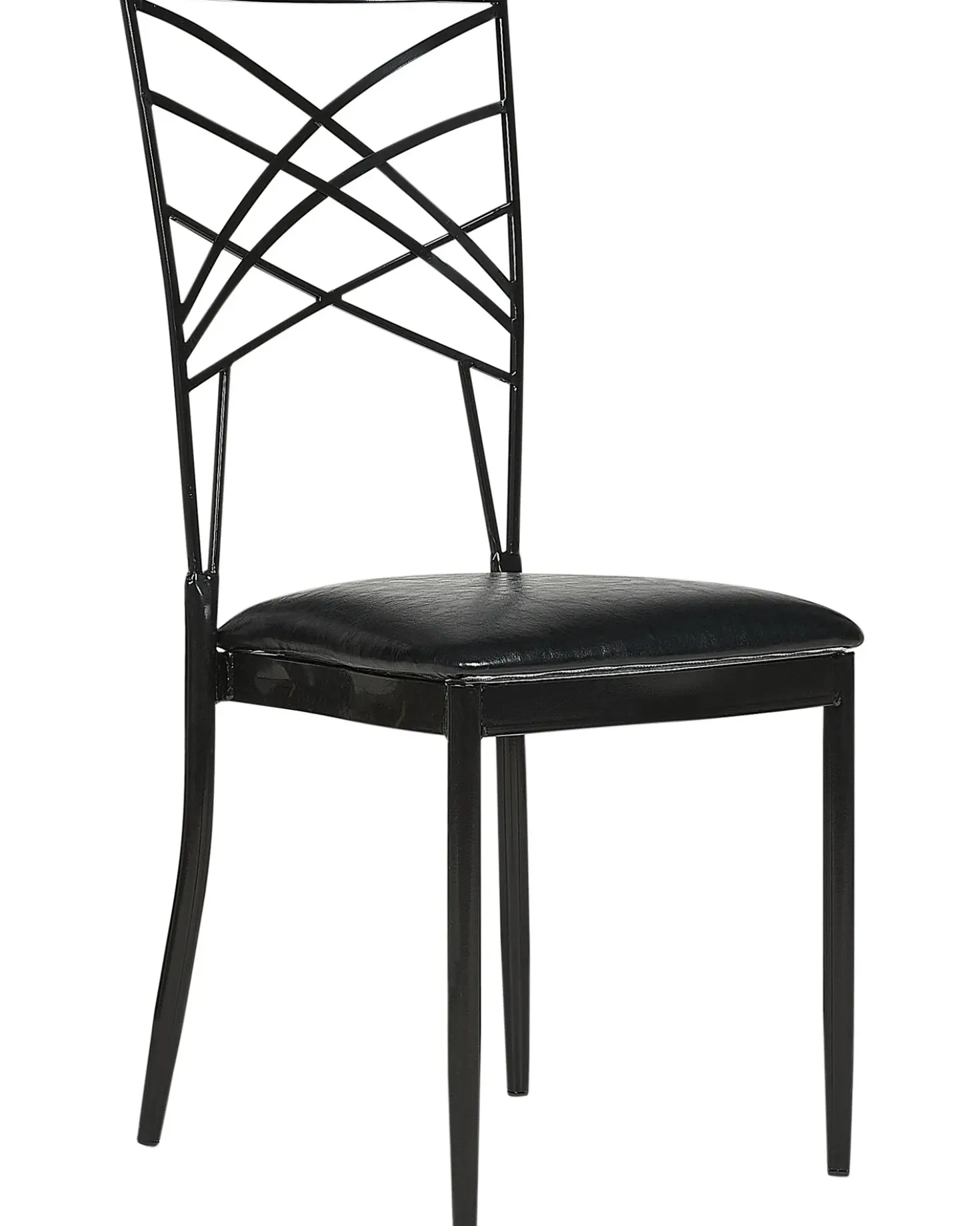 Set di 2 sedie da pranzo GIRARD Metallo Nero