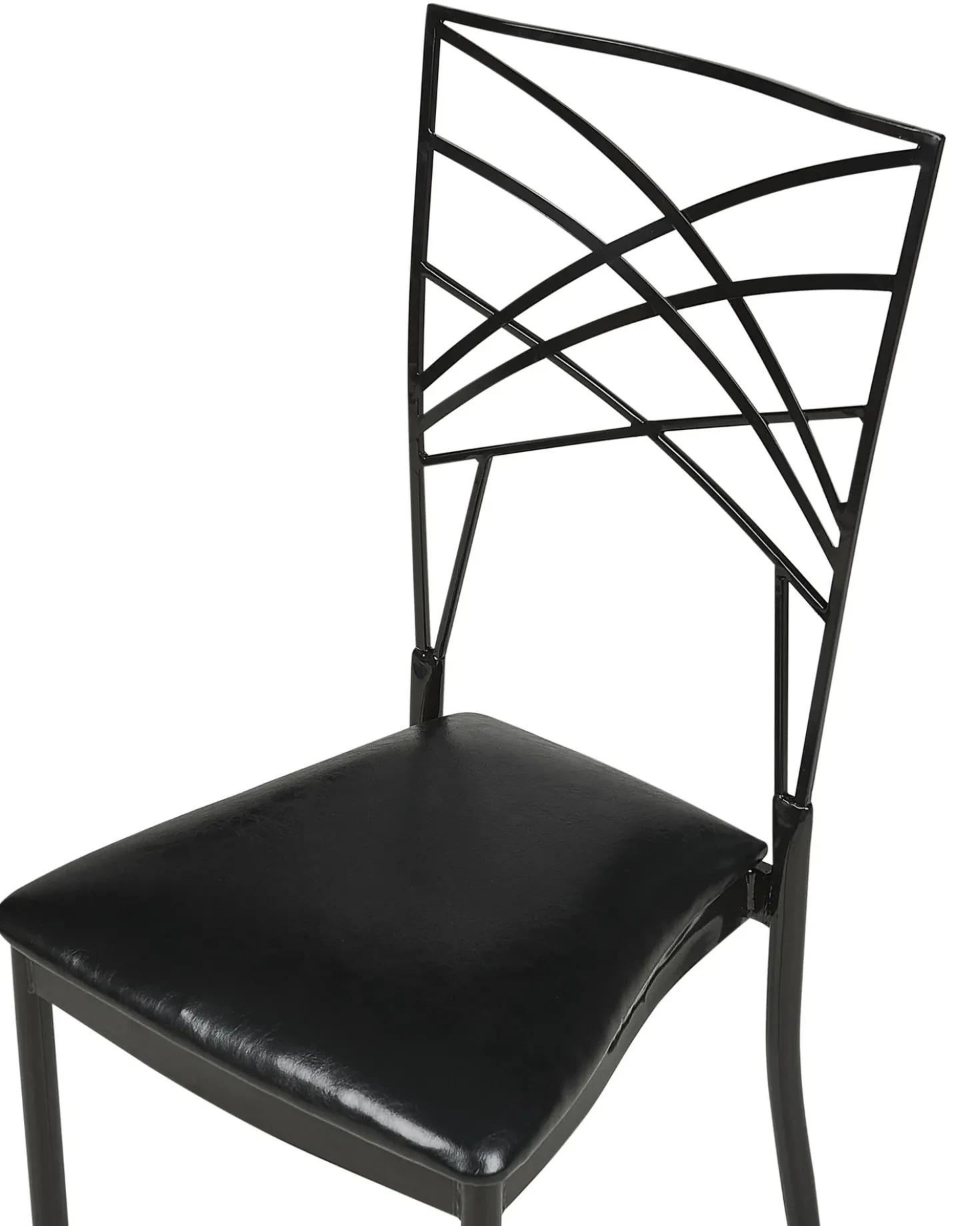 Set di 2 sedie da pranzo GIRARD Metallo Nero
