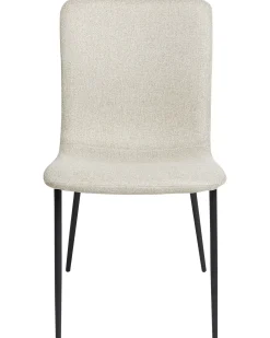 Set di 4 sedie da pranzo GLENDIVE Tessuto Beige chiaro
