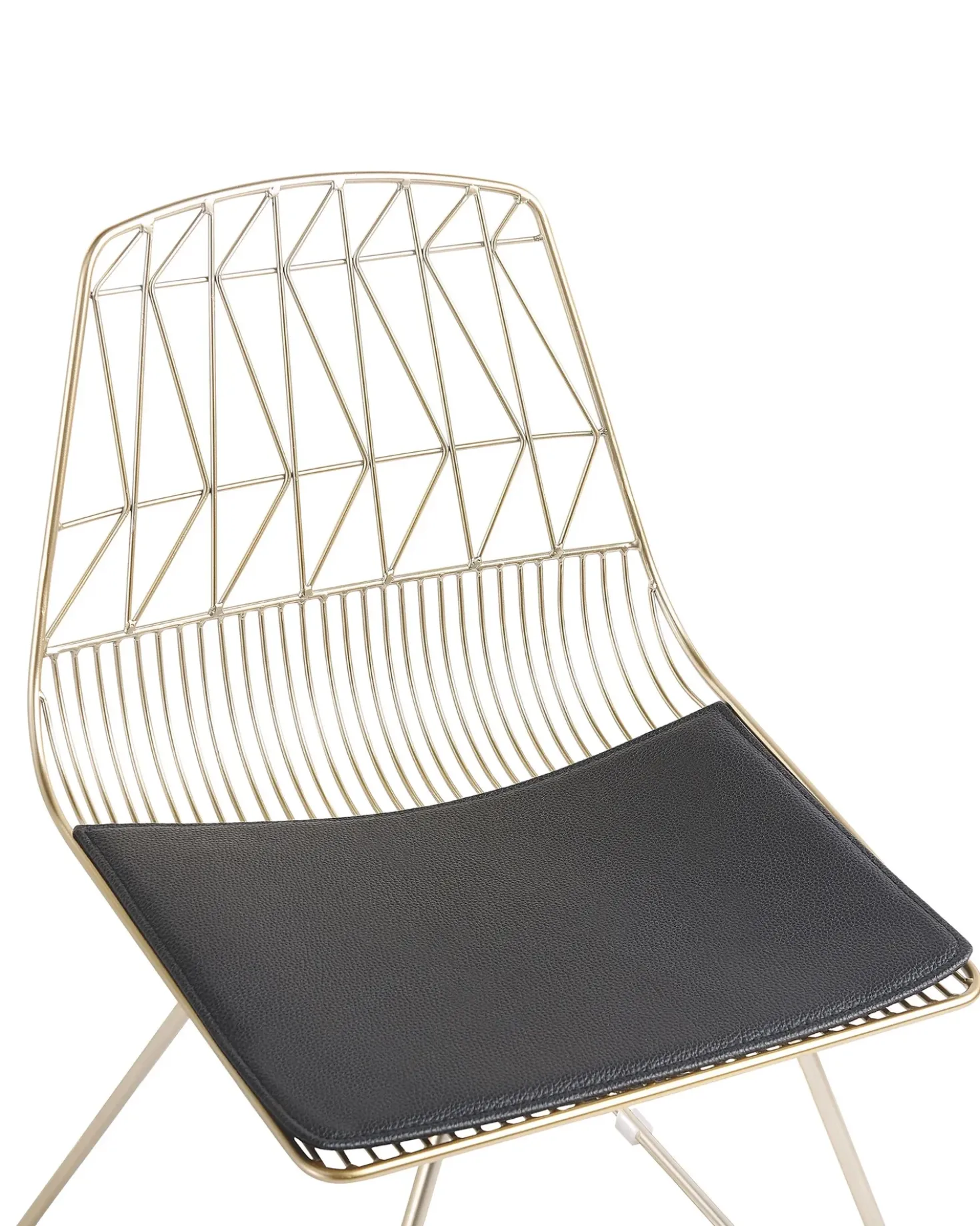 Set di 2 sedie da pranzo HARLAN Metallo Oro