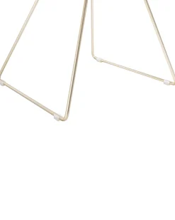 Set di 2 sedie da pranzo HARLAN Metallo Oro