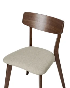 Set di 2 sedie da pranzo HOPE Legno Marrone/Beige
