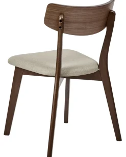Set di 2 sedie da pranzo HOPE Legno Marrone/Beige