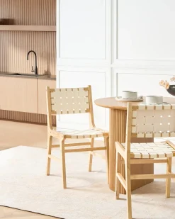 Set di 2 sedie da pranzo HUMBLE Legno Marrone chiaro