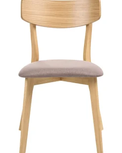 Set di 2 sedie da pranzo HOPE Legno Marrone chiaro/Marrone
