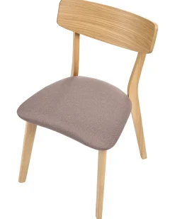 Set di 2 sedie da pranzo HOPE Legno Marrone chiaro/Marrone