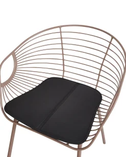 Set di 2 sedie da pranzo HOBACK Metallo Beige