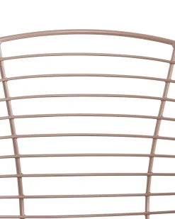 Set di 2 sedie da pranzo HOBACK Metallo Beige