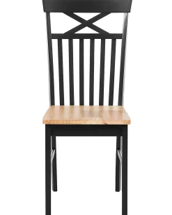 Set di 2 sedie da pranzo HOUSTON Legno Nero