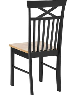 Set di 2 sedie da pranzo HOUSTON Legno Nero