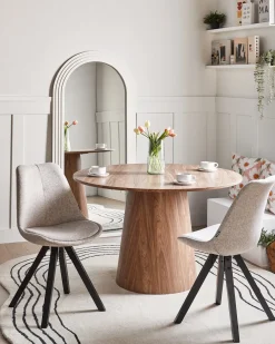 Set di 2 sedie da pranzo HEDLEY Tessuto Beige