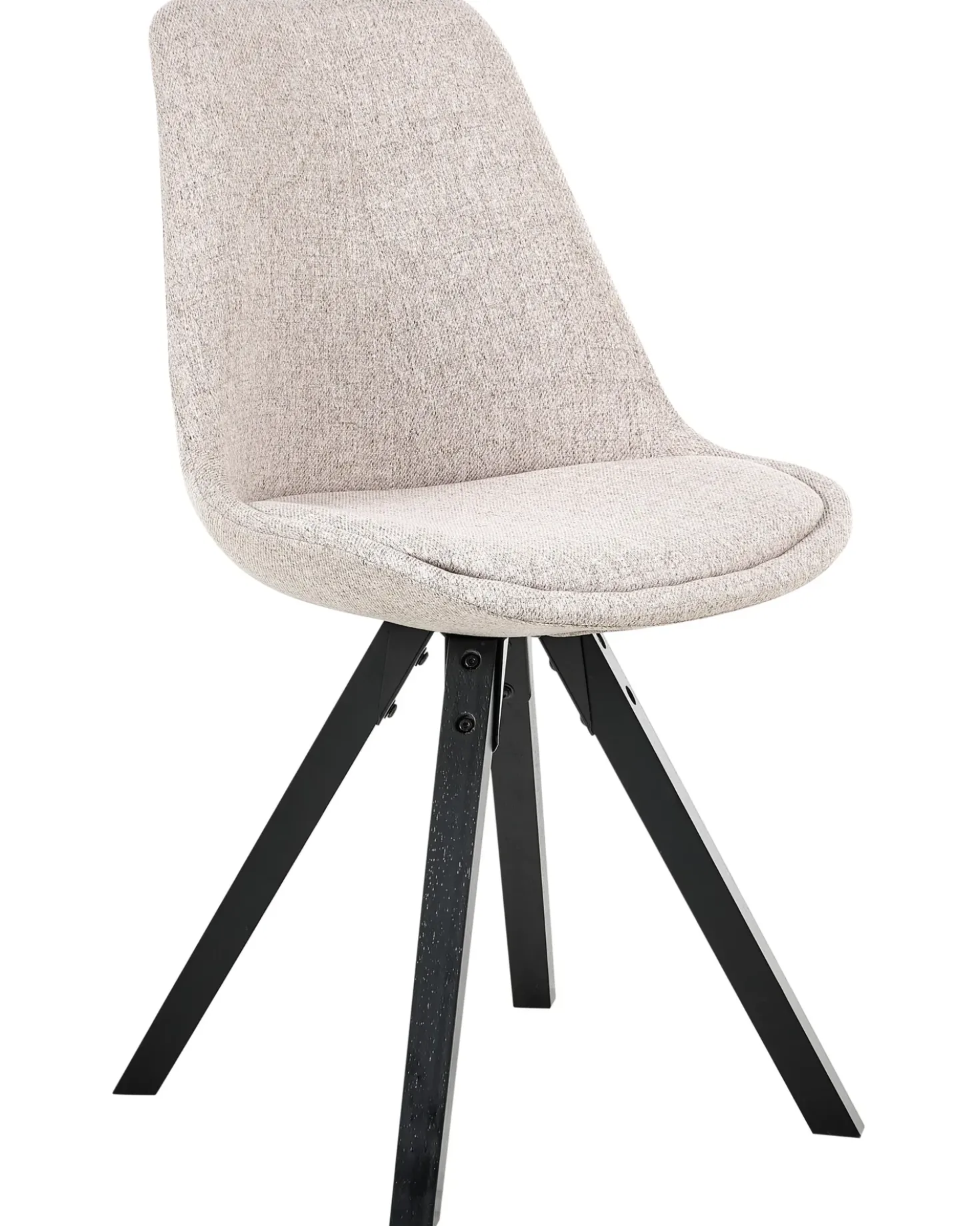 Set di 2 sedie da pranzo HEDLEY Tessuto Beige