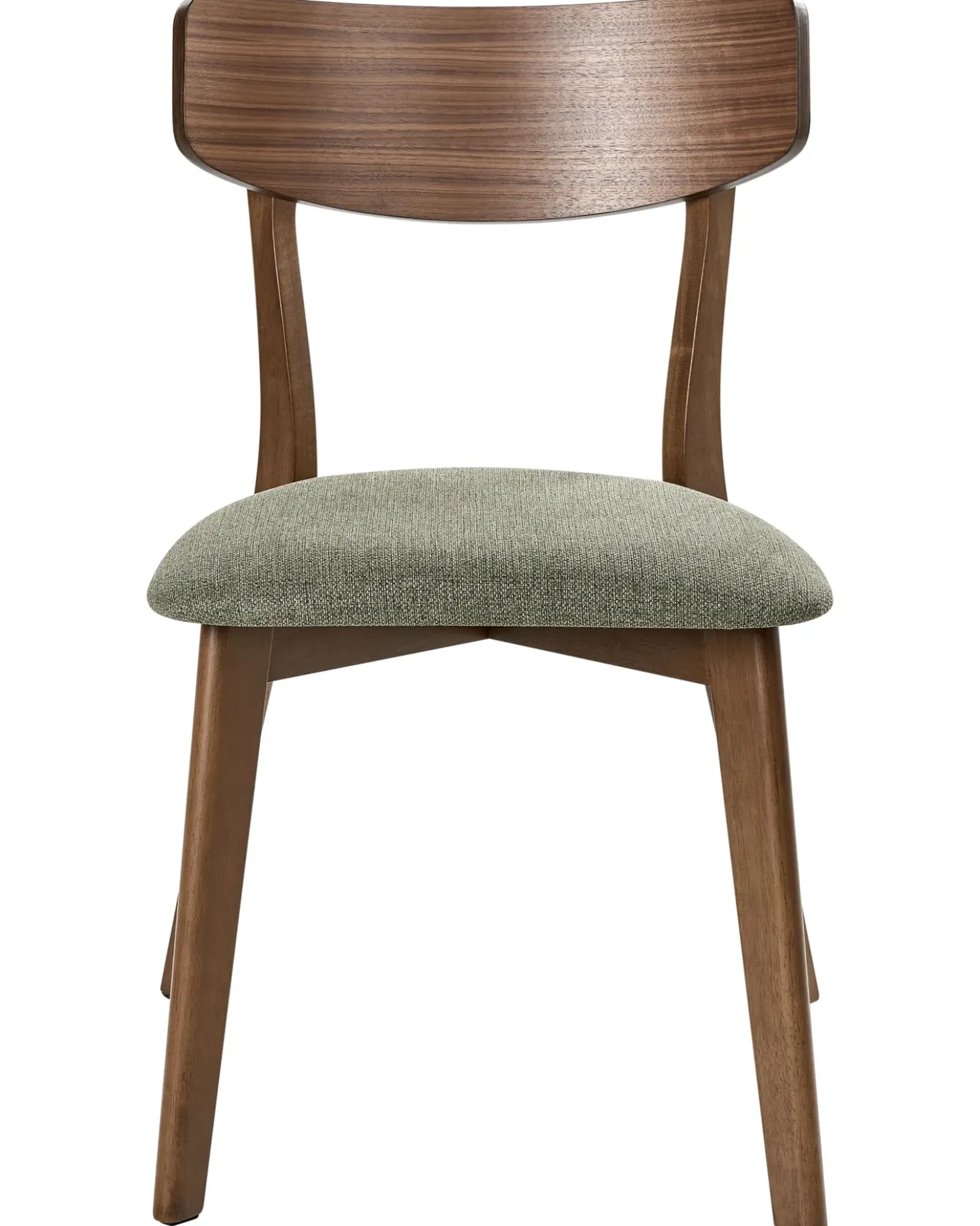 Set di 2 sedie da pranzo HOPE Legno Marrone scuro/Verde