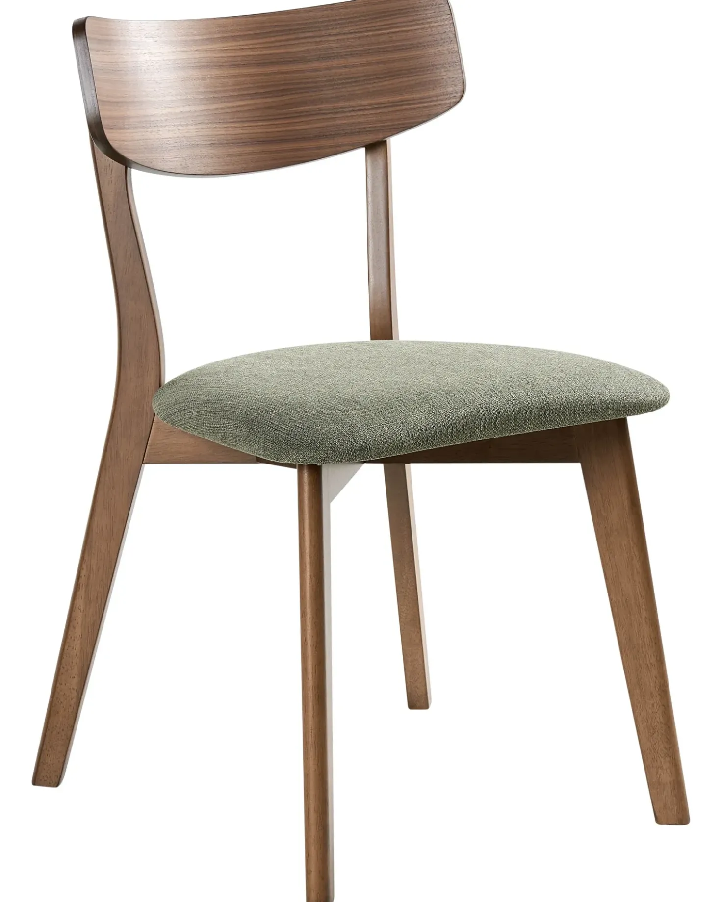 Set di 2 sedie da pranzo HOPE Legno Marrone scuro/Verde