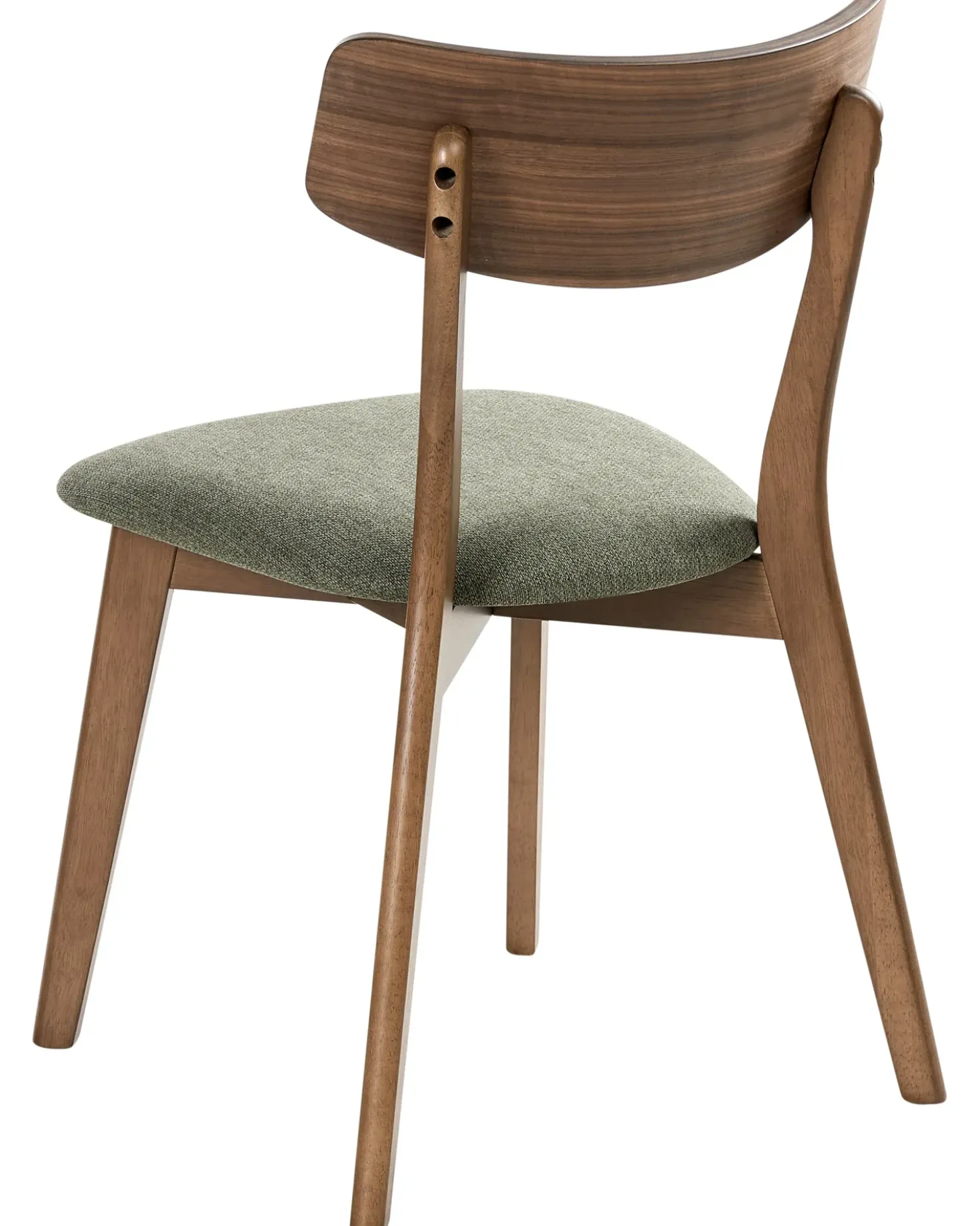 Set di 2 sedie da pranzo HOPE Legno Marrone scuro/Verde